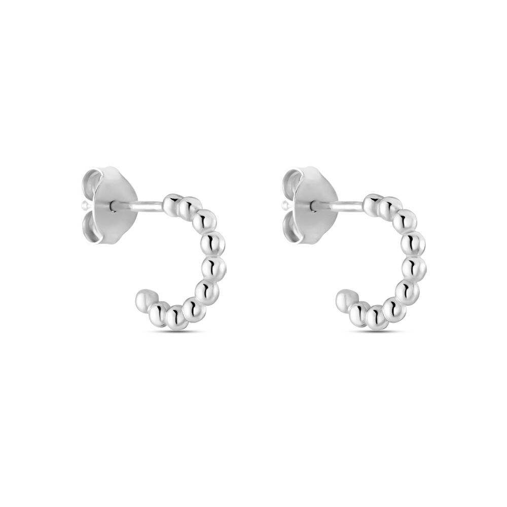 Créoles Aika Argent Blanc - Créoles Femme | Marc Orian