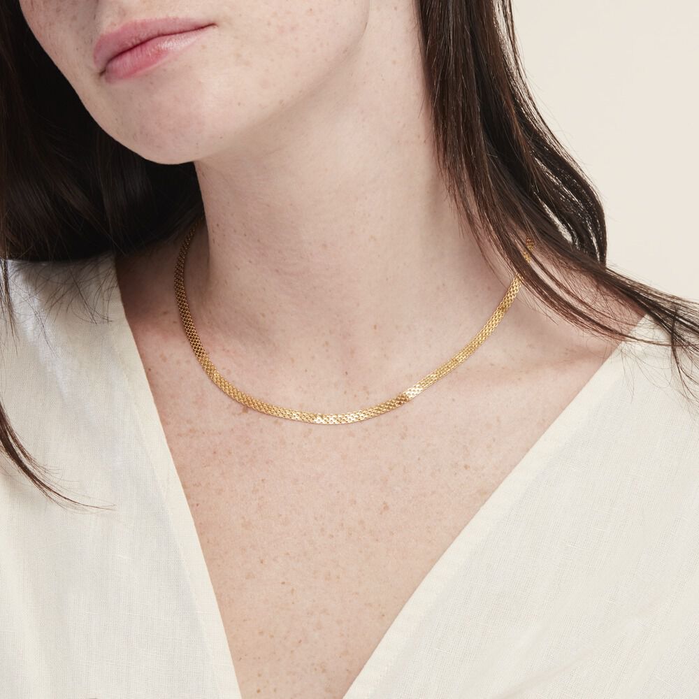 Collier Argent Jaune Carola - Chaines Femme | Marc Orian