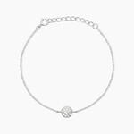 Bracelet Argent Victorin Oxydes De Zirconium - Bracelets Medailles Femme | Marc Orian