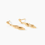 Boucles D'oreilles Pendantes Ishaae Plaqu&eacute; Or Jaune Oxyde De Zirconium - Pendantes Femme | Marc Orian