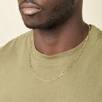 Collier Or Jaune Cameo Maille Altern&eacute;e 1/3 - Chaines Homme | Marc Orian