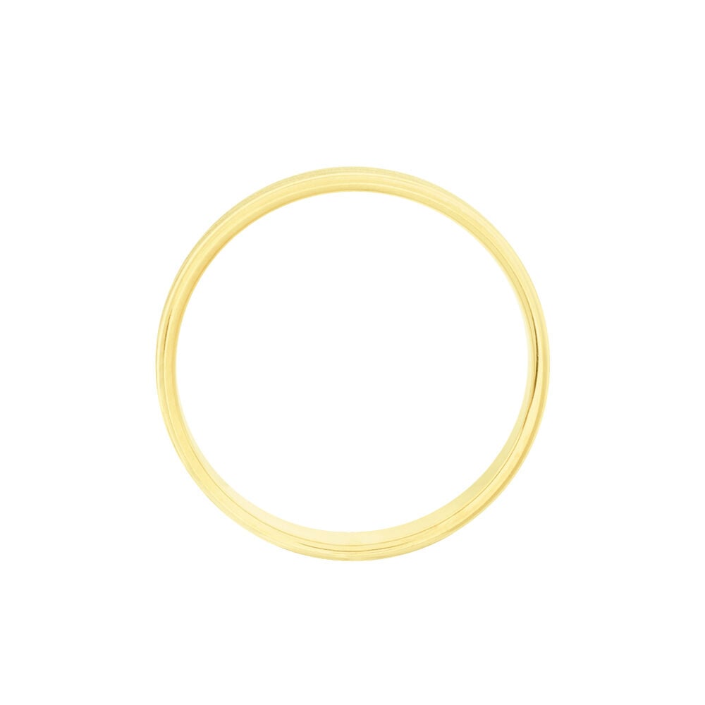Alliance Fantaisie Sable Demi Jonc Classique Or Jaune - Alliances duo Unisex | Marc Orian