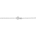 Bracelet Identit&eacute; Esta Maille For&ccedil;at Or Blanc - Gourmettes Enfant | Marc Orian