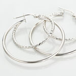 Cr&eacute;oles Argent Blanc Marjorie - Cr&eacute;oles Femme | Marc Orian