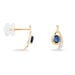 Boucles D'oreilles Puces Sagesse Or Jaune Saphir Et Diamant - Puces Femme | Marc Orian