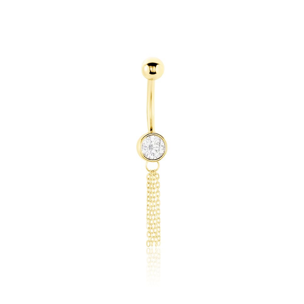 Piercing Rexanne Or Jaune Oxyde De Zirconium - Piercing Nombril Femme | Marc Orian