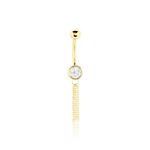 Piercing Rexanne Or Jaune Oxyde De Zirconium - Piercing Nombril Femme | Marc Orian