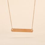 Collier Beavis Or Rose - Bijoux personnalis&eacute;s Femme | Marc Orian
