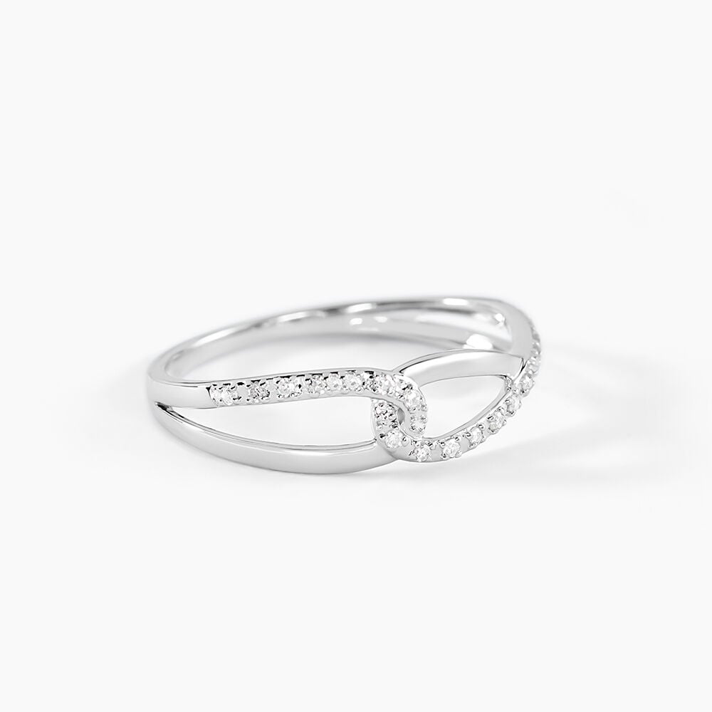 Bague Osanna Or Blanc Diamants - Parures de mariage Femme | Marc Orian