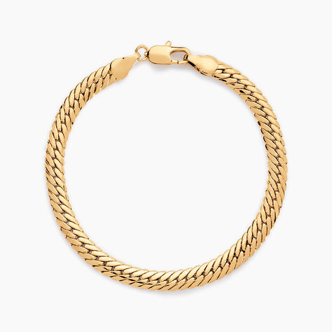 Bracelet Messaline Plaqu&eacute; Or Jaune - Bracelets mailles Femme | Marc Orian