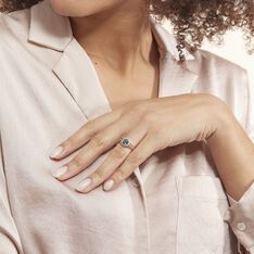 Bague Or Blanc Maeva Topaze Oxydes De Zirconium - Bagues Femme | Marc Orian