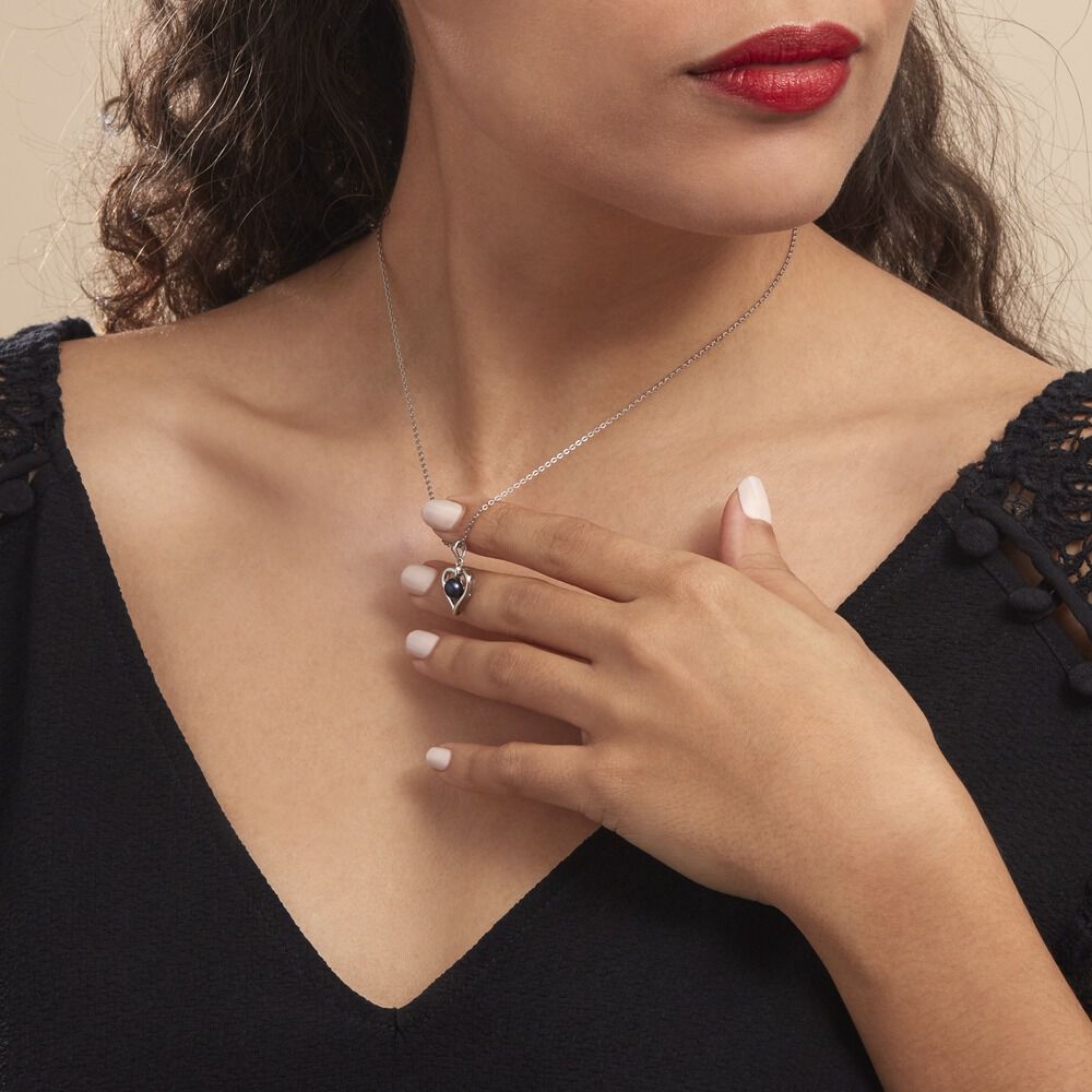 Collier Saynaae Argent Blanc Perle De Culture - Colliers avec pierres Femme | Marc Orian