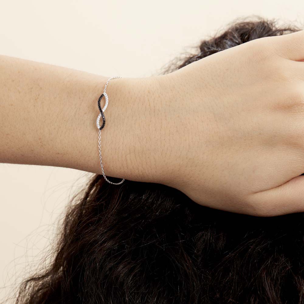 Bracelet Prudentia Argent Blanc Oxyde De Zirconium - Bracelets chaînes Femme | Marc Orian