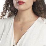 Pendentif Benny Croix Ciselee Or Bicolore - Pendentifs Femme | Marc Orian