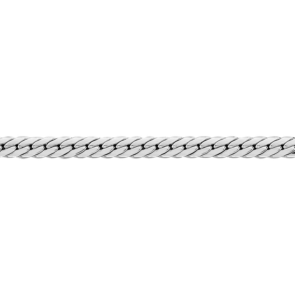 Collier Izel Maille Anglaise Or Blanc - Chaines Femme | Marc Orian