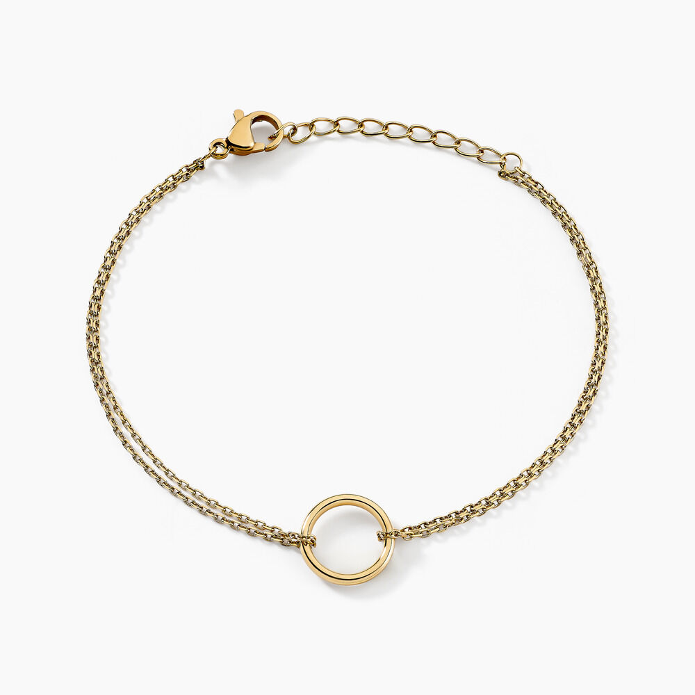 Bracelet Eva Acier Jaune - Bracelets cha&icirc;nes Femme | Marc Orian