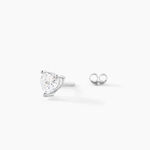 Boucles D'oreilles Puces Breana Argent Blanc Oxyde De Zirconium - Puces Femme | Marc Orian