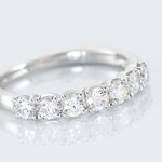 Alliance Hera Or Blanc Diamant - Alliances avec pierres Femme | Marc Orian
