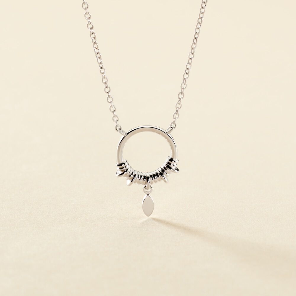 Collier Dhyana Argent Blanc - Colliers Femme | Marc Orian