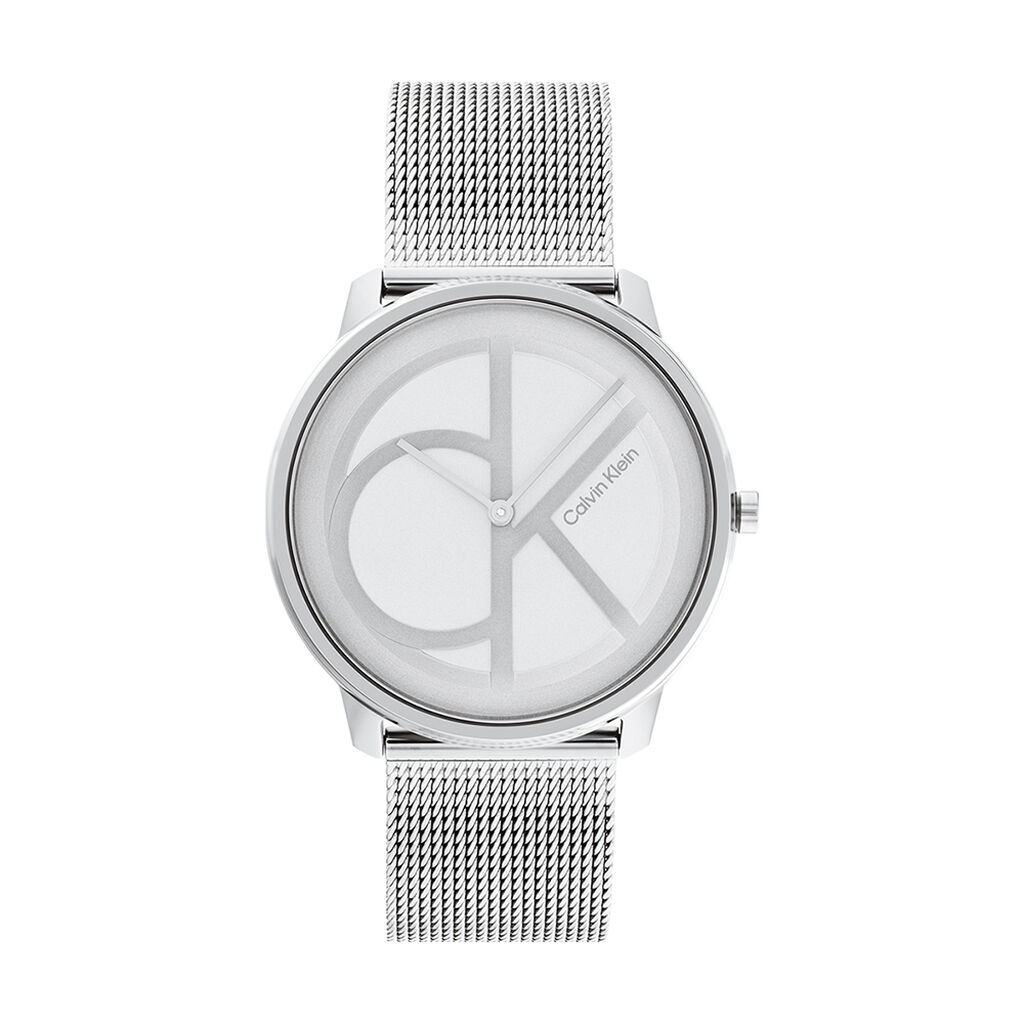 Montre Calvin Klein Iconic Mesh Argent - Montres étanches Femme | Marc Orian