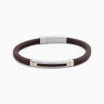 Bracelet Cuir De Vache Marron - Bracelets cuir Homme | Marc Orian
