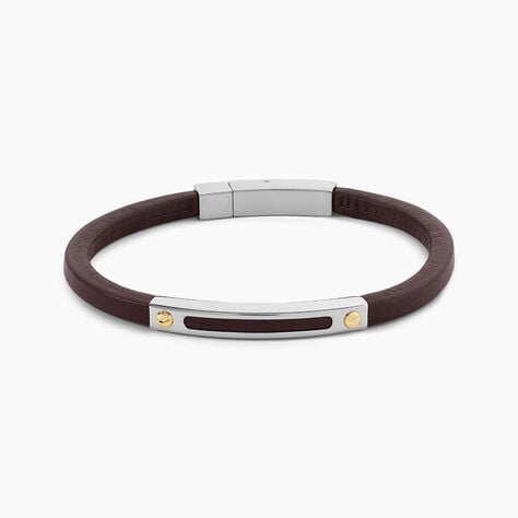 Bracelet Cuir De Vache Marron - Bracelets cuir Homme | Marc Orian