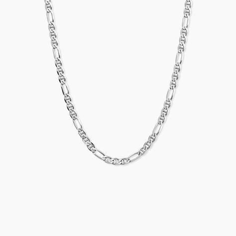 Collier Edmonde Argent Blanc - Colliers Homme | Marc Orian