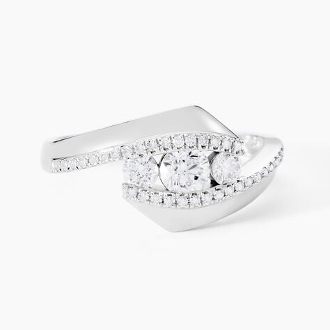 Bague Barbara Or Blanc Diamant - Parures de mariage Femme | Marc Orian