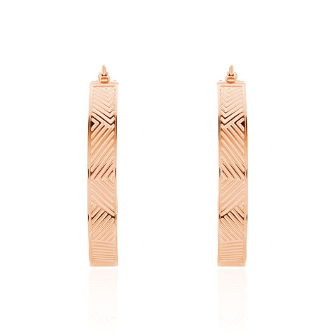 Créoles Sirine Acier Rose - Créoles Femme | Marc Orian