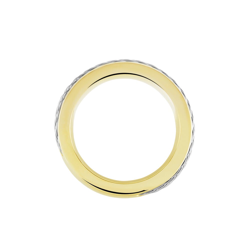 Bague Andro Acier Bicolore - Bijoux fantaisie Homme | Marc Orian