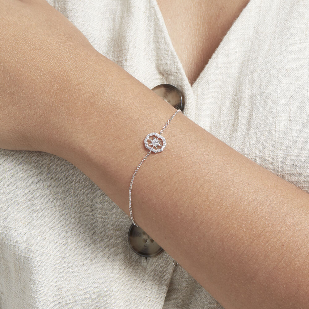 Bracelet Ray Argent Oxyde De Zirconium - Bracelets chaînes Femme | Marc Orian