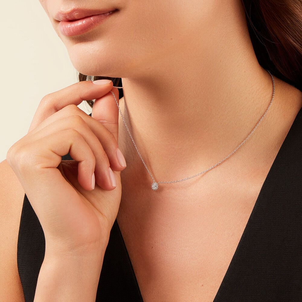 Collier Oliviane Argent Blanc Oxyde De Zirconium - Nouveautés Femme | Marc Orian