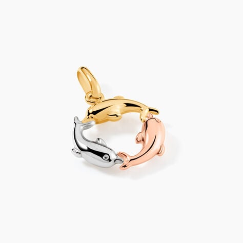 Pendentif Haizia Trio Dauphins Or Tricolore - Pendentifs Famille | Marc Orian