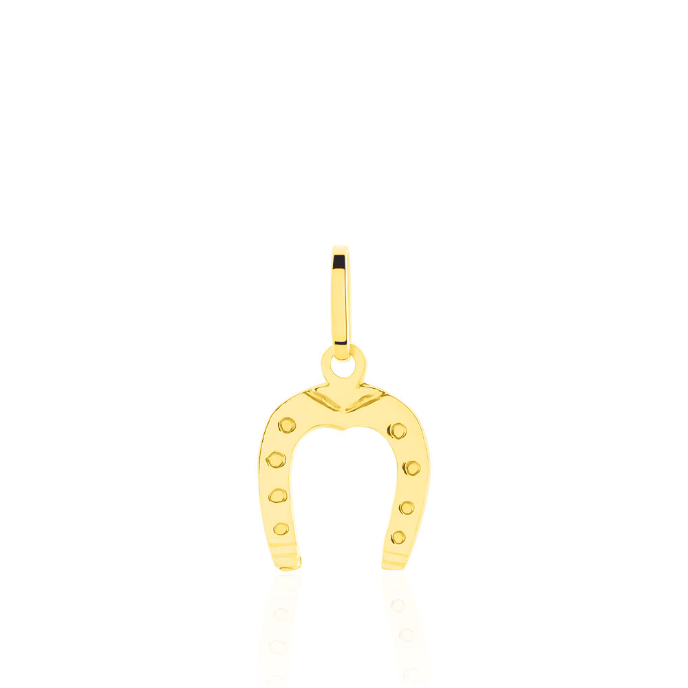 Pendentif Egide Fer A Cheval Or Jaune - Pendentifs Famille | Marc Orian
