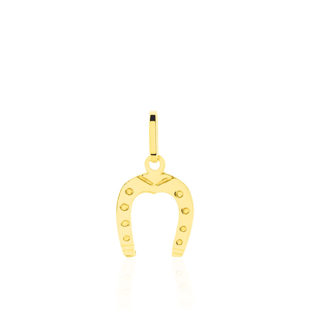Pendentif Egide Fer A Cheval Or Jaune - Pendentifs Famille | Marc Orian