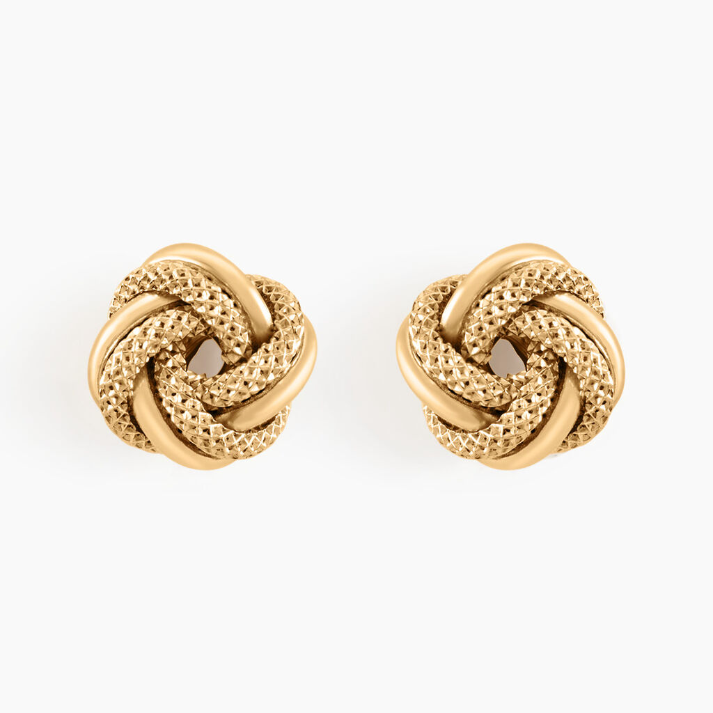 Boucles D'oreilles Puces Or Jaune Guermana - Puces Femme | Marc Orian
