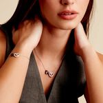 Collier Lineth Argent Blanc C&eacute;ramique Oxyde De Zirconium - Colliers avec pierres Femme | Marc Orian