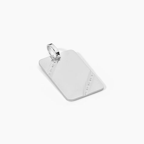Pendentif Ceren Argent Blanc - Bijoux personnalisés Famille | Marc Orian