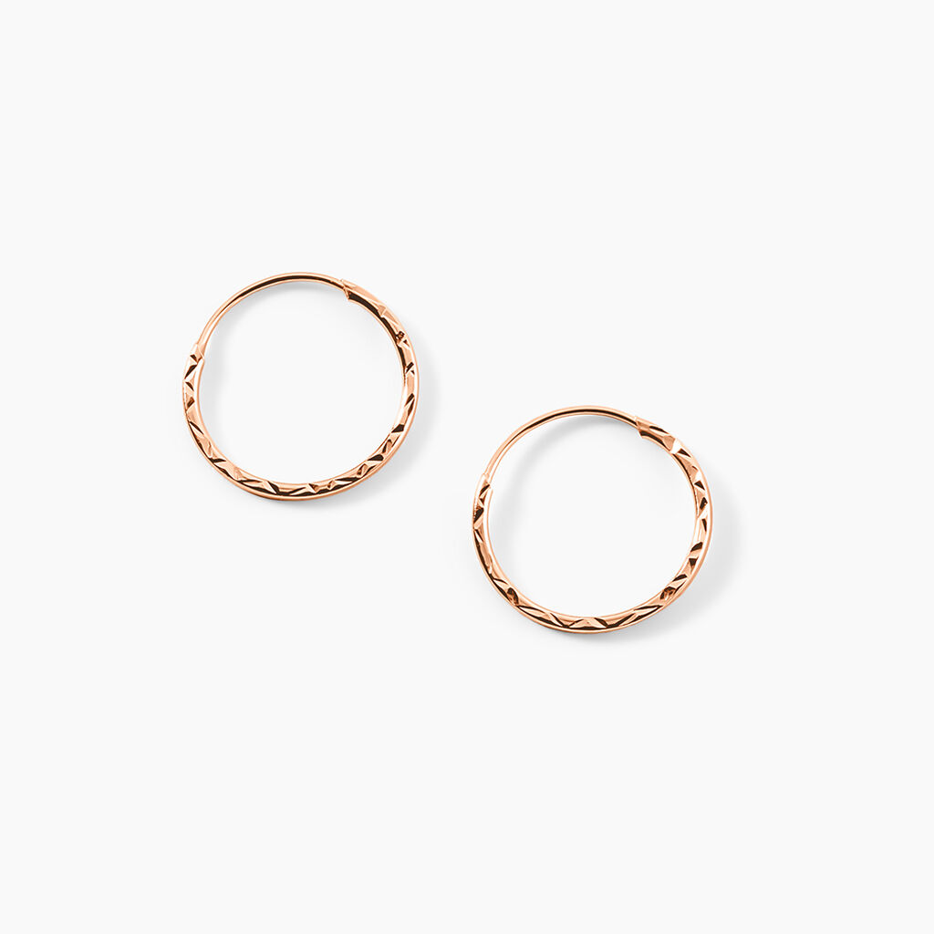 Créoles Valerina Or Rose - Créoles Femme | Marc Orian