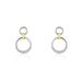 Boucles D'oreilles Pendantes Or Bicolore Nioline Diamants - Pendantes Femme | Marc Orian