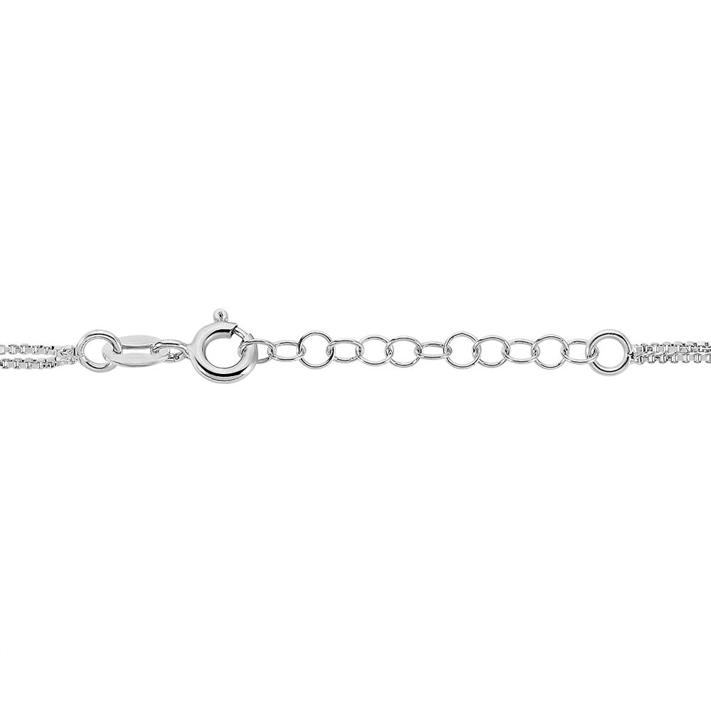 Bracelet Tounes Argent Blanc - Bracelets chaînes Femme | Marc Orian