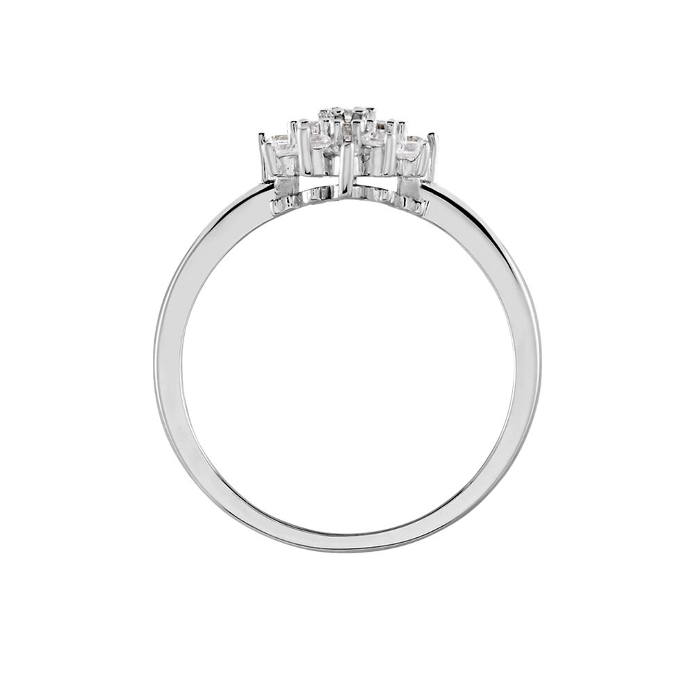 Bague Maximille Argent Blanc Oxyde De Zirconium - Bagues fiançailles Femme | Marc Orian