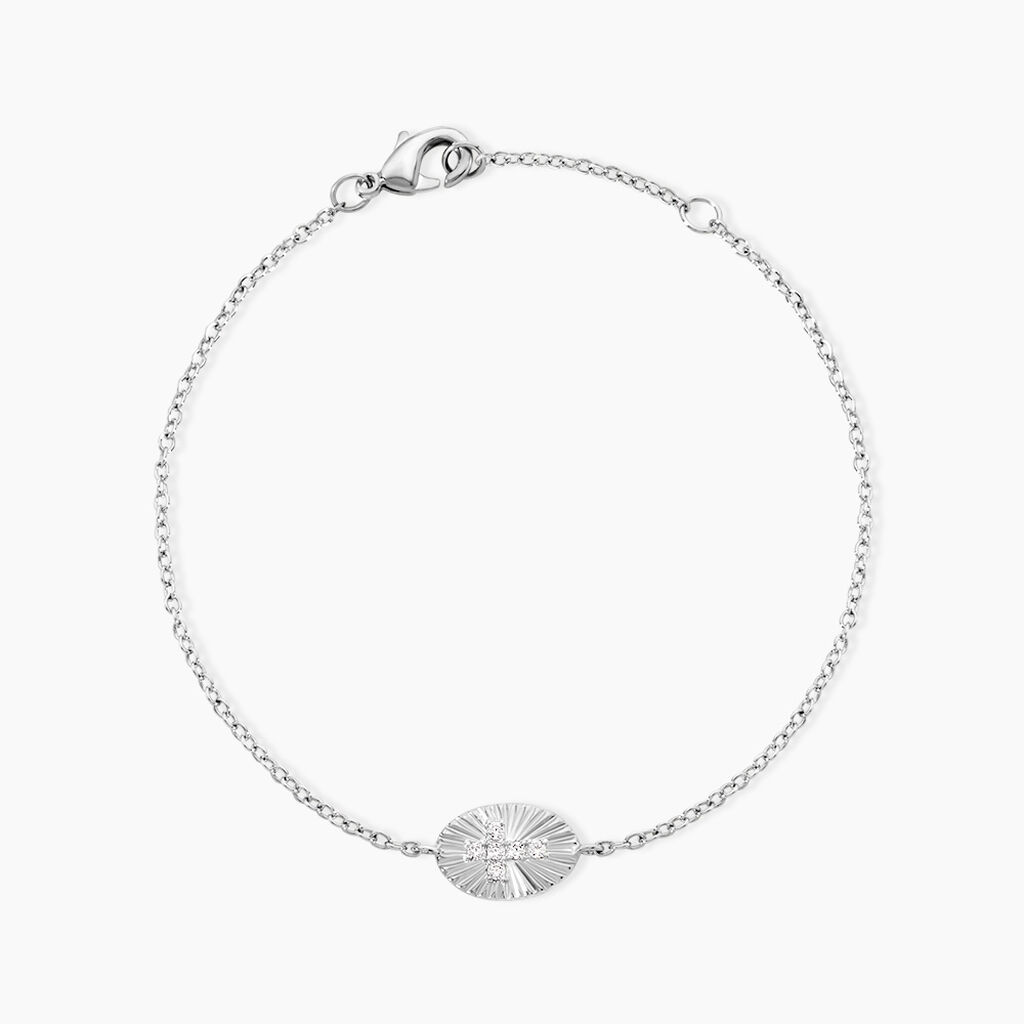 Bracelet Erell Argent Blanc Oxyde De Zirconium - Bracelets fantaisie Femme | Marc Orian