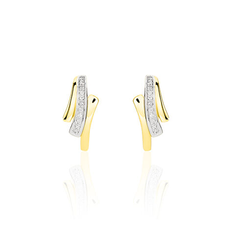 Boucles D'oreilles Puces Melia Or Jaune Diamant - Pendantes Femme | Marc Orian