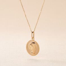 Pendentif Vierge Rond Or Jaune - Pendentifs Famille | Marc Orian