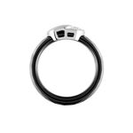 Bague Argent Blanc Val&eacute;rie Oxyde De Zirconium Et C&eacute;ramique - Bijoux fantaisie Femme | Marc Orian