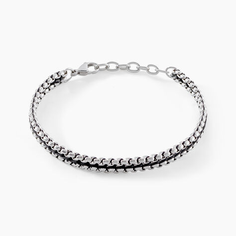 Bracelet Dilhan Acier Blanc - Bracelets cordons Homme | Marc Orian