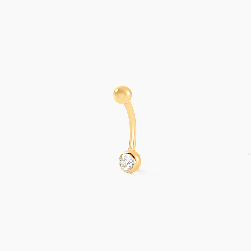 Piercing De Nombril Jan Or Jaune Oxyde De Zirconium - Piercing Nombril Femme | Marc Orian