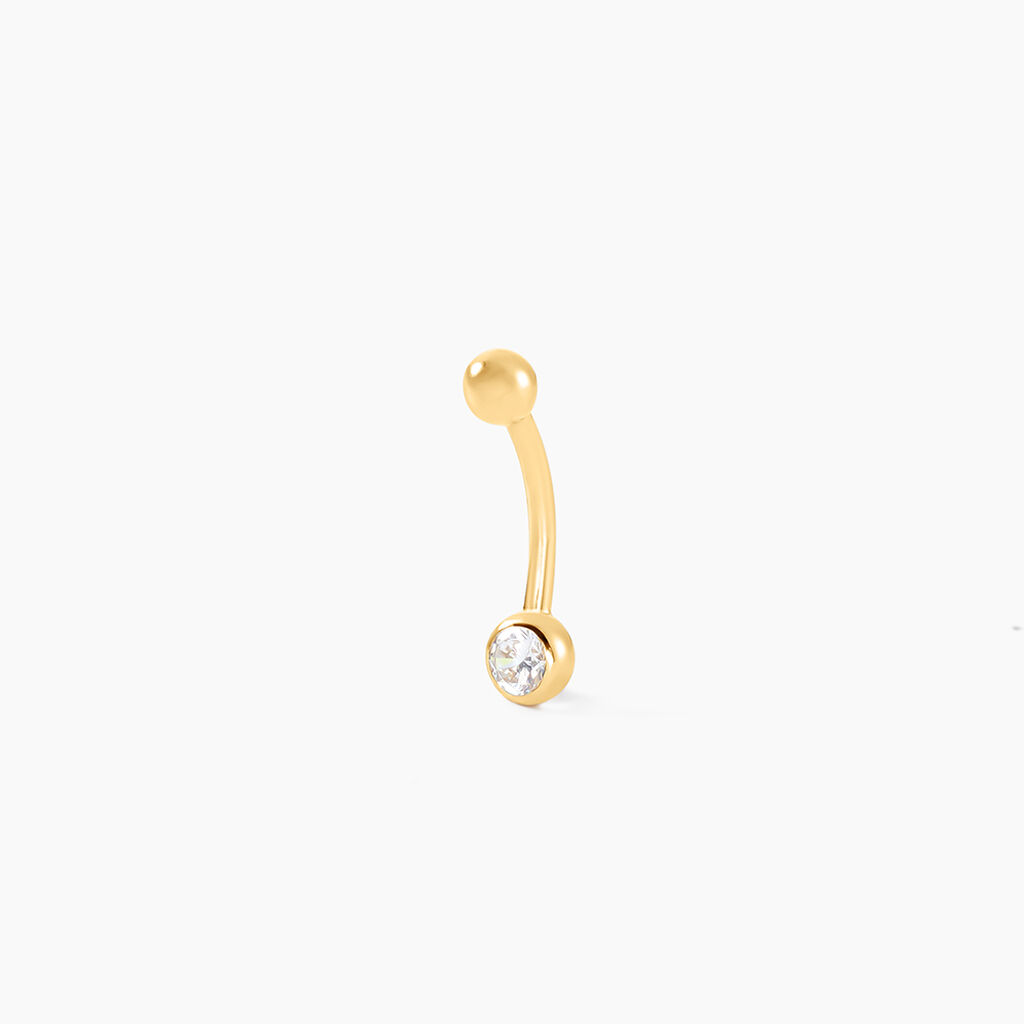 Piercing De Nombril Jan Or Jaune Oxyde De Zirconium - Piercing Nombril Femme | Marc Orian