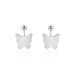 Boucles D'oreilles Pendantes Papilio Argent Blanc - Pendantes Femme | Marc Orian